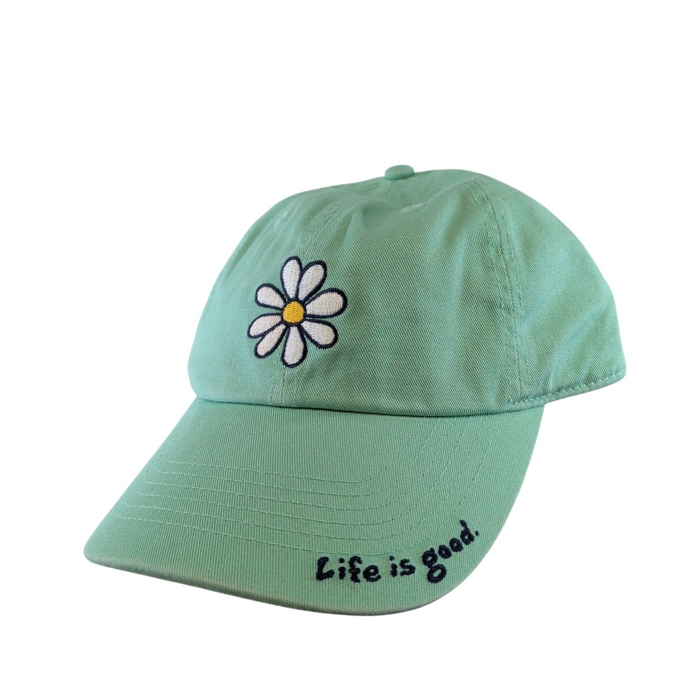 Life is Good Women Spearmint Green Daisy Vintage Chill Cap SP22-AH0061 OS NWT